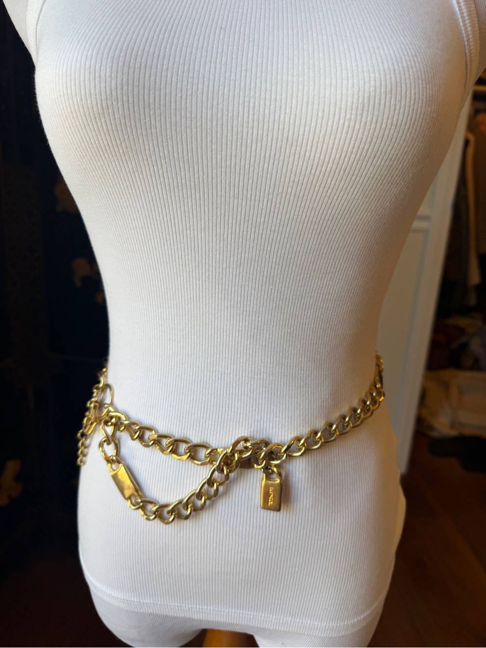 Heavy Gold Chain Link Waist Belt - Women Accessories
